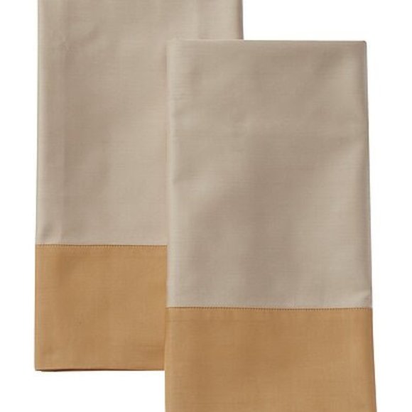 SFERRA Larro Standard Pillowcases GOLD - Picture 6 of 6